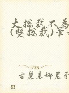 大总裁不为人知(双总裁)笔趣阁