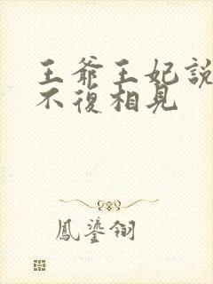 王爷王妃说此生不复相见