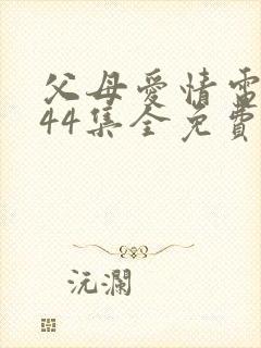 父母爱情电视剧44集全免费封面