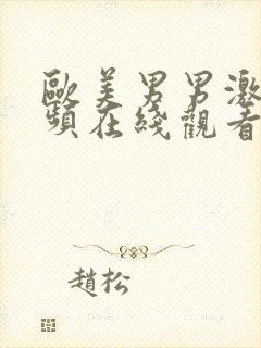 欧美男男激情视频在线观看