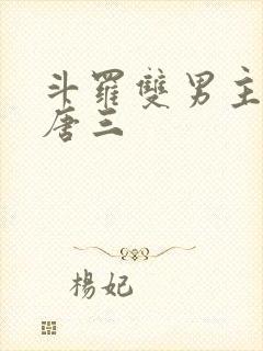 斗罗双男主cp唐三