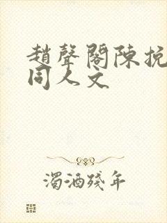 赵声阁陈挽微博同人文