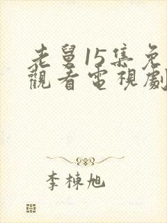 老舅15集免费观看电视剧