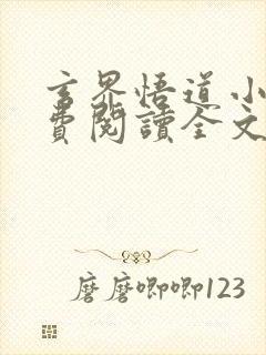 玄界悟道小说免费阅读全文最新章节封面