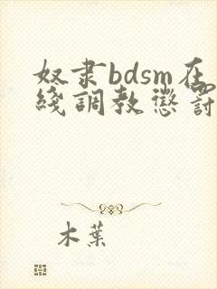 奴隶bdsm在线调教惩罚