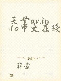 天堂av.info中文在线