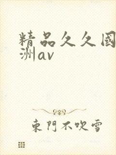 精品久久国产亚洲av