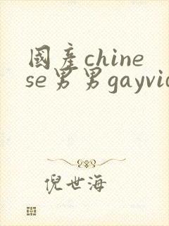 国产chinese男男gayvideo
