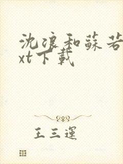 沈浪和苏若雪txt下载