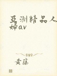亚洲精品人妻少妇av
