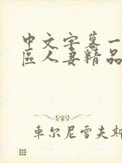 中文字幕一区二区人妻精品专区
