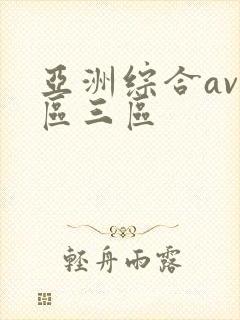 亚洲综合av二区三区