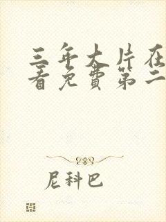 三年大片在线观看免费第二季