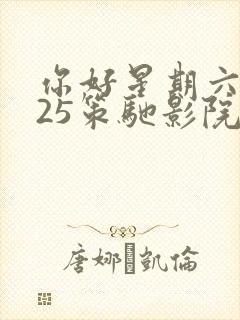 你好星期六2025策驰影院在线观看