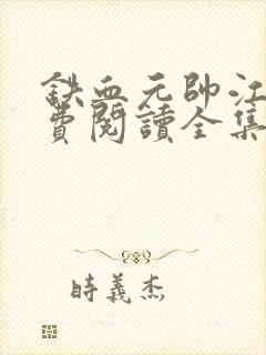 铁血元帅江天免费阅读全集