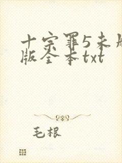 十宗罪5未删减版全本txt