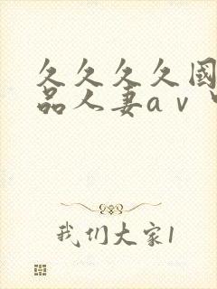 久久久久国产精品人妻aⅴ中出