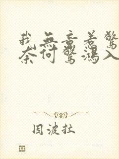 我无意惹惊鸿 奈何惊鸿入我心什么意思