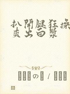 扒开腿狂操女人爽出白浆