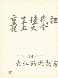重生后我把夫君宠上天全