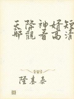 天降神婿短剧在哪观看高清免费