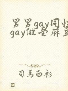 男男gay同性gay做受麻豆