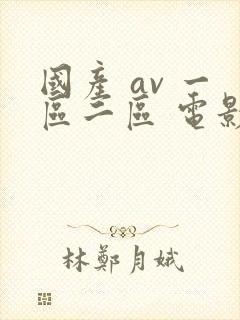 国产 av 一区二区 电影