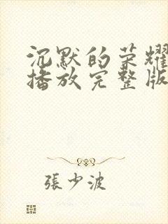 沉默的荣耀免费播放完整版高清封面