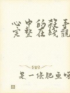 心中的杀手电影完整在线观看封面