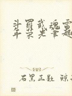 斗罗武魂雷龙百年荣光笔趣阁