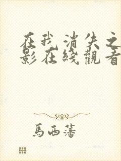 在我消失之前电影在线观看免费播放