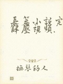 长篇小说完结文解压视频.