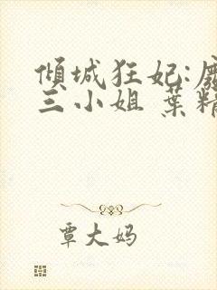 倾城狂妃:废材三小姐 叶精灵儿