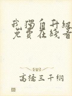 我独自升级漫画免费在线看封面