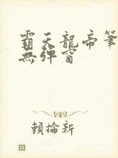 霸天龙帝笔趣阁无弹窗