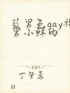 蓝男色gay裸男小鲜肉封面