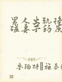 男人出轨后不再碰妻子的原因封面