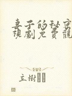 妻子的秘密3电视剧免费观看在线播放