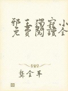 邪王独宠小医妃免费阅读全文