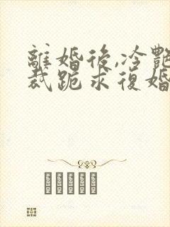 离婚后,冷艳总裁跪求复婚免费阅读全部