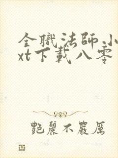 全职法师小说txt下载八零电子书