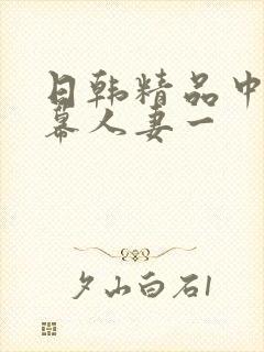 日韩精品中文字幕人妻一封面