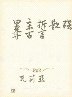 男主拆散强取豪夺古言封面