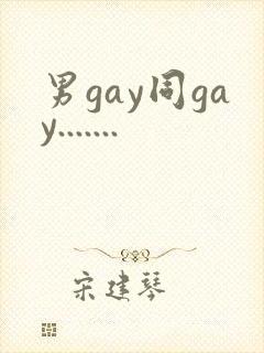 男gay同gay.......