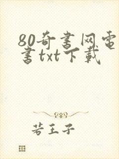 80奇书网电子书txt下载