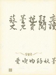 苏菁挽段奕洲全文免费阅读笔趣阁封面