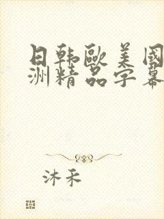 日韩欧美国产亚洲精品字幕