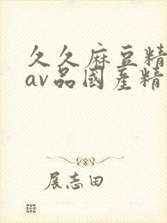 久久麻豆精亚洲av品国产精品