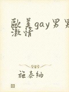 欧美gay男男激情