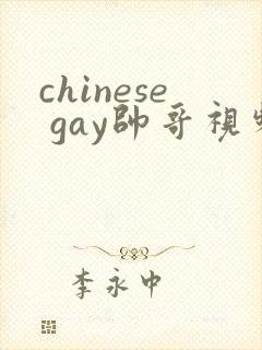 chinese gay帅哥视频